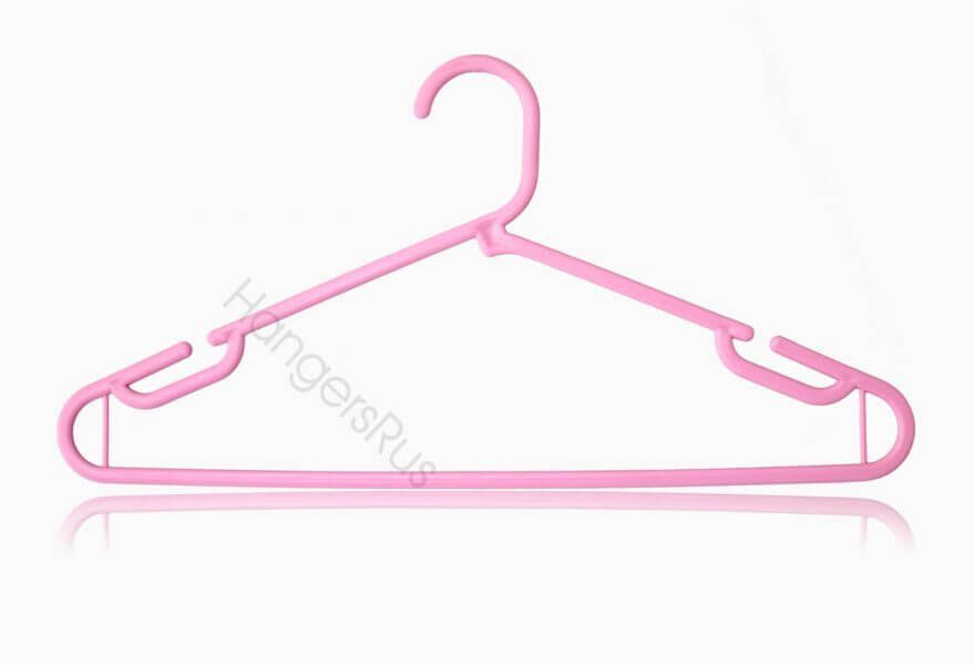 Pink Jumbo Heavy duty hangers with trouser bar Hangersrus