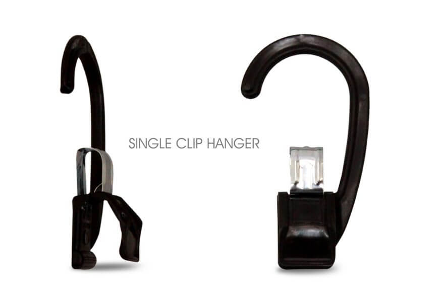 Black Plastic Single Clip Hanger Ideal Use For Scarf, Belts, gloves & socks Hangersrus