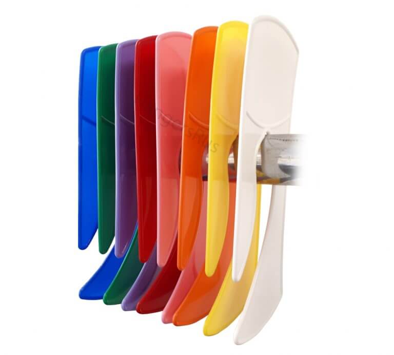 Large Garment Clothes Plastic Rail Dividers Multi Color Pack of 8