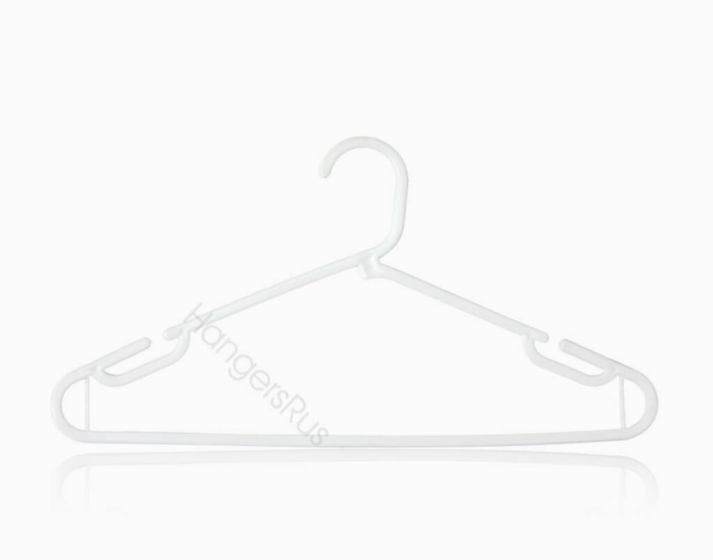 Hangersrus White heavy duty Coat Hanger with trouser bar Hangersrus